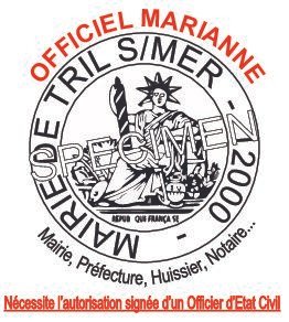 MARIANNE OFFICIEL
SCEAU MARIANNE LAITON manche bois vernis
Ø 30mm